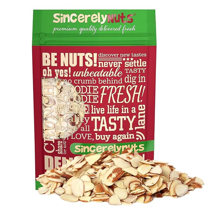 Sincerely Nuts – Raw Natural Sliced Almonds | 2 Lb. Bag | Delicious Guilt Free Snack | Low Calorie