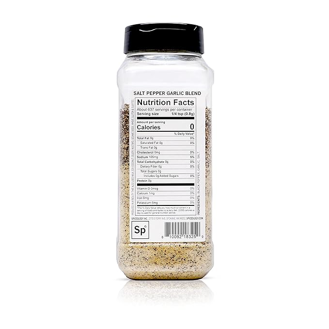 Spiceology – Salt Pepper Garlic (SPG) Seasoning – Premium Blend for Beef, Pork, Poultry & Veggies