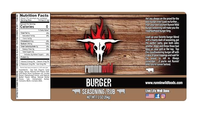 Burger Seasoning | Premium Hamburger Seasoning for Smash Burgers, Burger Patties, Turkey Burgers
