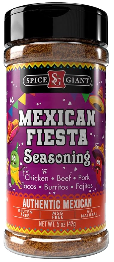 Mexican Fiesta Seasoning 5 oz | Mexican Spice | All Purpose, Chicken, Beef, Pork, Seafood & More