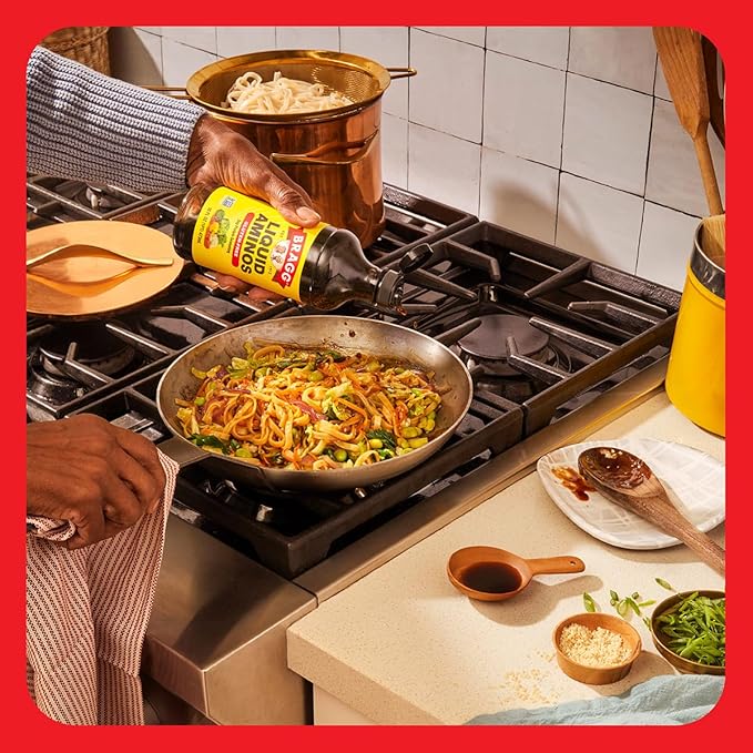 Bragg Liquid Aminos All-Purpose Seasoning - 128 fl oz - Gluten-Free Soy Sauce Alternative - Perfect