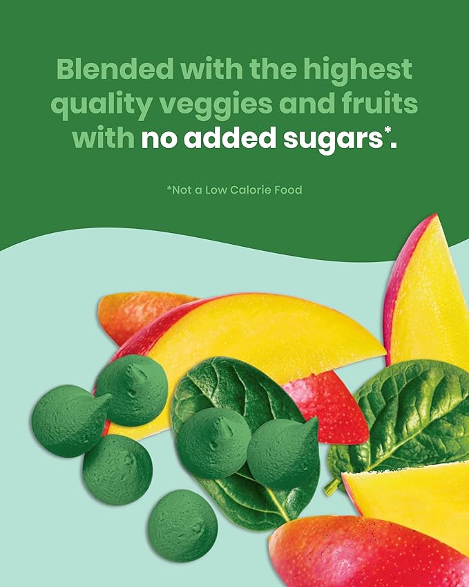 Amara Smoothie Melts - Mighty Sweet Greens - Baby Snacks Made With Fruits and Vegetables - Healthy