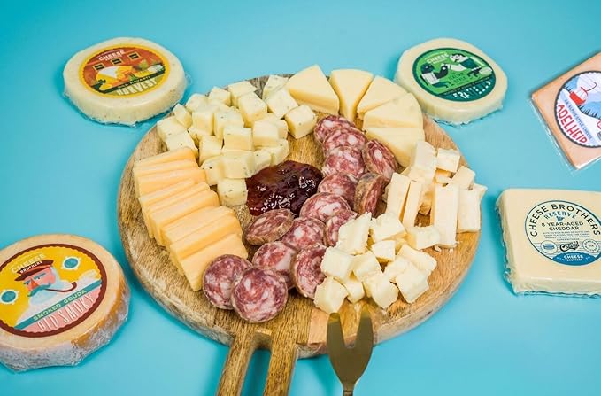 Cheese Bros. Charcuterie Gift Box | Fresh from Wisconsin | Includes Dill Havarti, Fratello, Smoked
