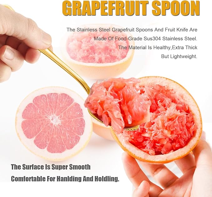 Grapefruit Spoon Serrated Edge Grapefruit Knife Stainless Steel Grapefruit Utensil Tool Dessert