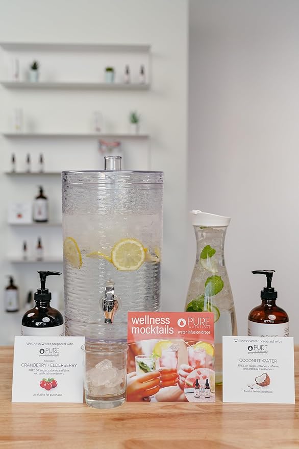 Pure Inventions - Cranberry & Elderberry Water Infusion Drops - Antioxidants & Electrolytes -Health