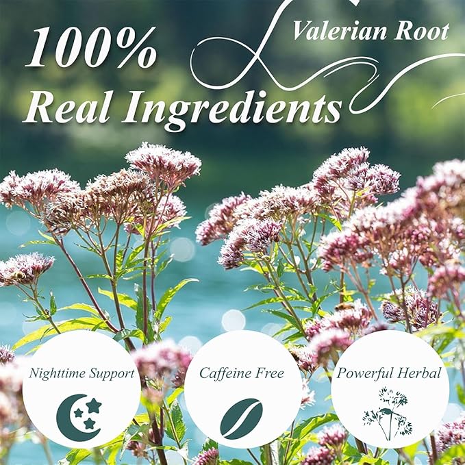 WT WEETEE Valerian Root Tea Loose Leaf 8oz, Made with Pure Cut & Sifted Valerian Root For DIY