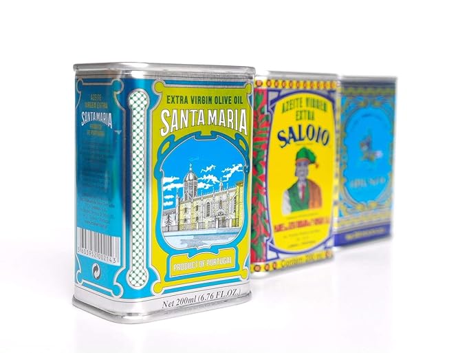 Extra Virgin Olive Oil - Santa Maria Portuguese Vintage Metal Tin - 200ml. This is a brand with