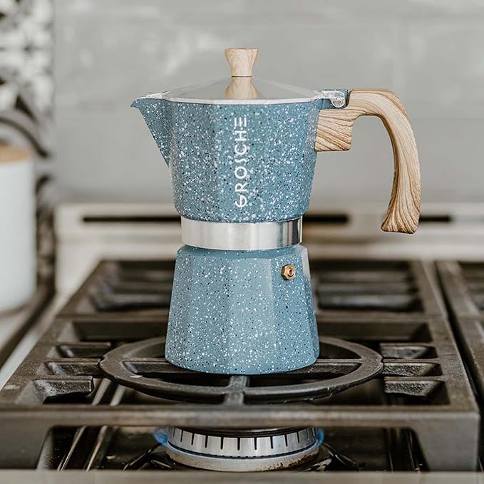 GROSCHE Milano Moka pot, Stovetop Espresso maker, Greca Coffee Maker, Stovetop coffee maker and