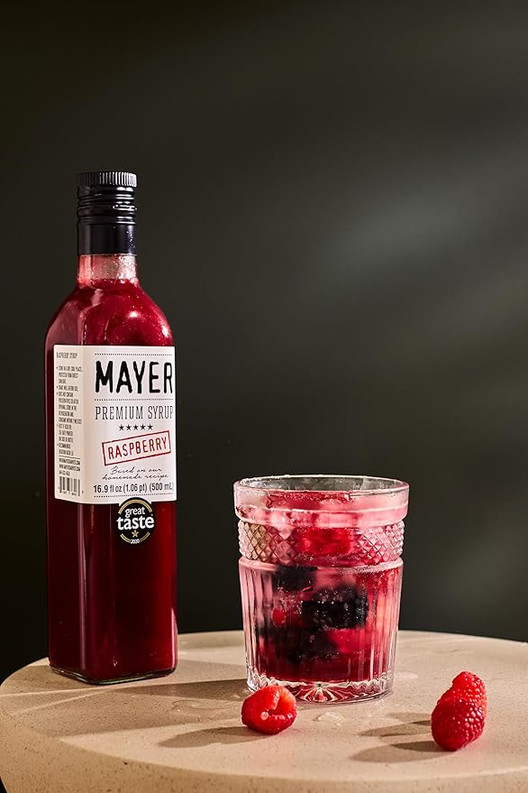 Mayer Hungarian Premium Raspberry Artisanal Syrup ??Award-Winning, All-Natural, Over 50% Real