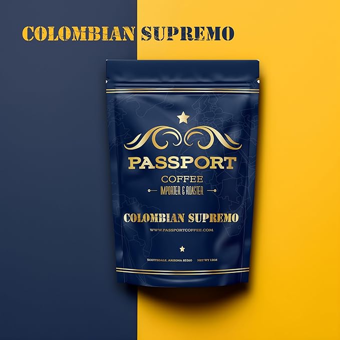 Passport Coffee Colombian Supremo ??Medium roast Arabica from the Huila Region. Flavor notes of
