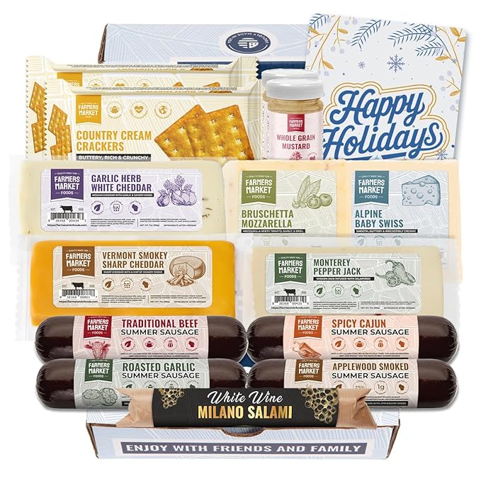 Farmers Market Festive Genoa Salami Gift Basket