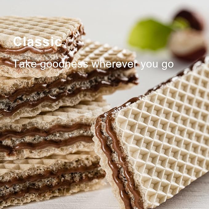 Loacker Classic Wafers Mix - Premium Assorted Crispy Wafer Cookies - Variety Pack - Hazelnut
