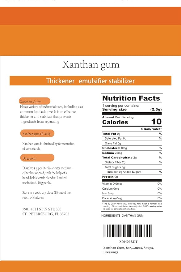 Xanthan Gum - 4 oz - 100% Natural Xanthan Gum Powder - Keto Friendly and Gluten Free - No Carbs for