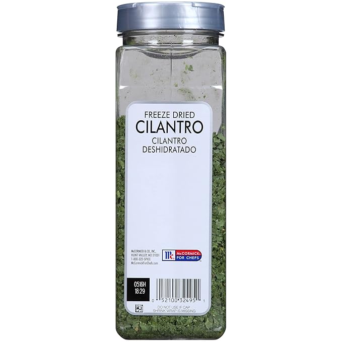 McCormick Culinary Freeze Dried Cilantro, 1.25 oz - One 1.25 Ounce Container of Dried Cilantro