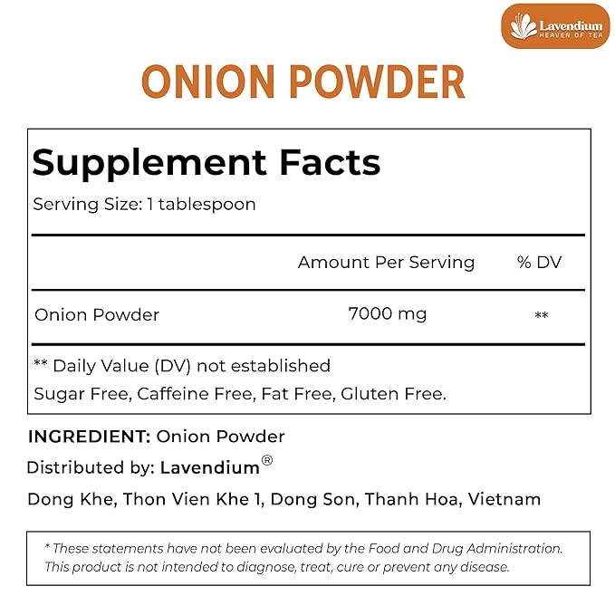 Lavendium, Premium 25oz Onion Powder, 100% Natural and Pure from Onion, Rich Flavor, Perfect for