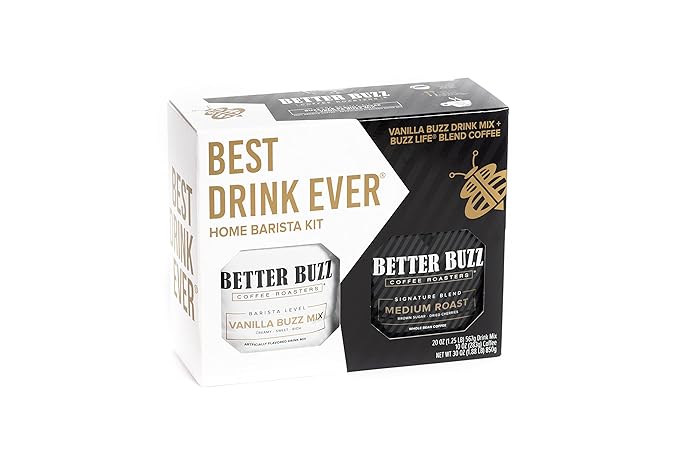 Better Buzz Best Drink Ever Home Carry Kit 30oz., 10oz. Medium Roast Whole Bean Coffee (Buzz LIfe)