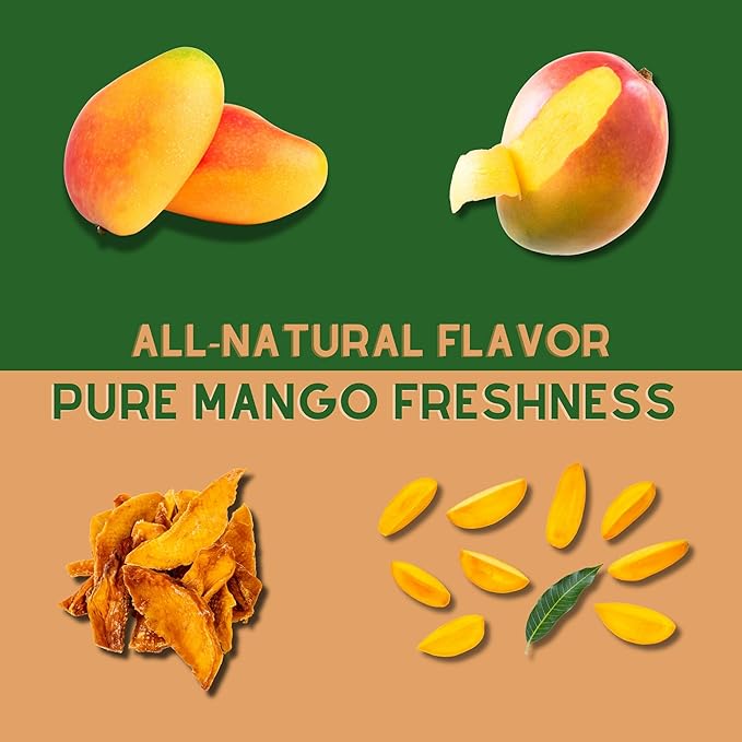 Fruitcraft Dried Mango No Sugar Added 22lbs | Pure, Fresh Mango Chunks Flavor in Bulk | All-Natural