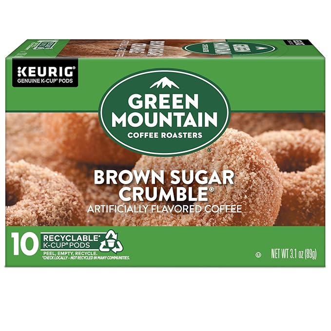 Green Mountain Coffee Roasters Brown Sugar Crumble Keurig Single-Serve K-Cup pods, Medium Roast