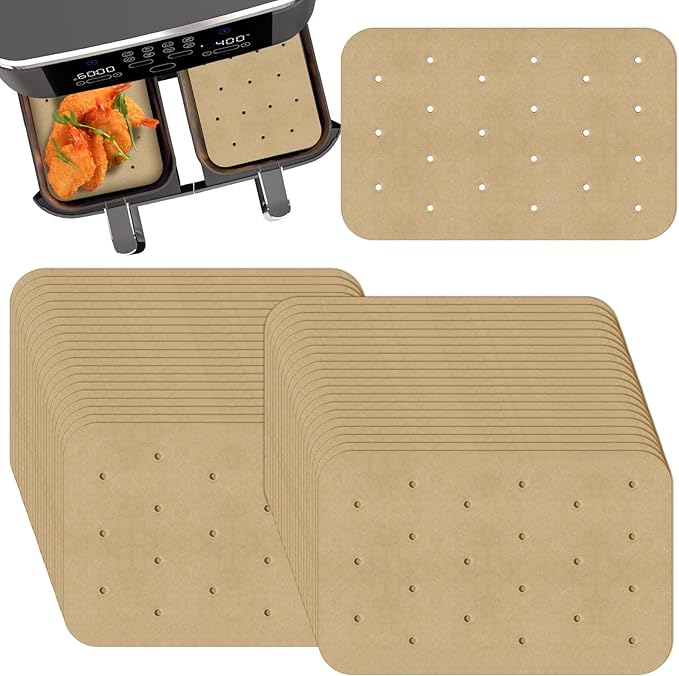 Air Fryer Parchment Paper Liners 200 Sheets - Disposable Liners Compatible With Ninja Foodi