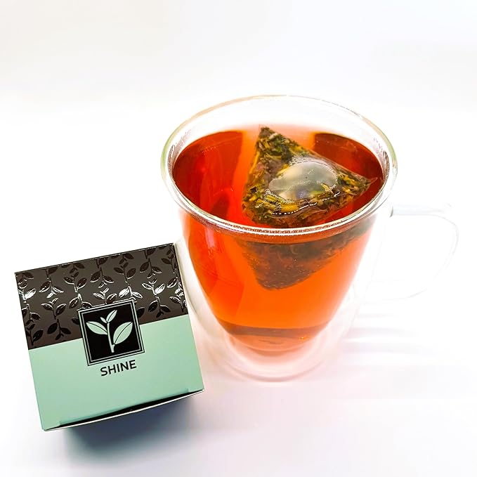 Pure And Easy Tea, Serenity Herbal Tea Sampler, 15 Count Caffeine-Free Variety with 5 Flavors