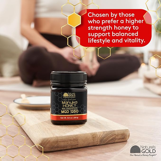 Nature’s Gold Raw Manuka Honey, Certified High MGO | Authentic MGO, 100% Pure Genuine Traceable