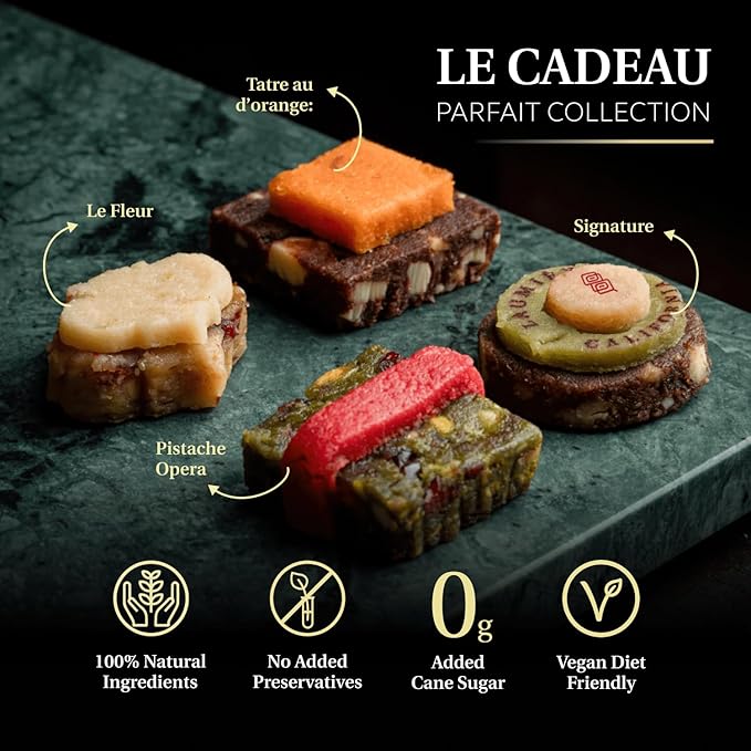 Le Cadeau Parfait Collection - Rectangle Gourmet Gift Box (24 Treats) - Laumière Gourmet Fruits