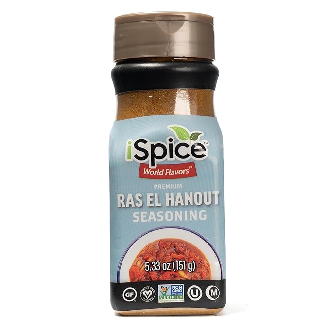 iSpice - Low-Sodium Sugar-Free Ras el Hanout Seasoning World Flavor Super Spice Blend | All Natural