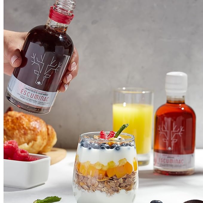 Escuminac Canadian Maple Syrup, Value Bundle, 3 Harvests Included Extra Rare, Great Harvest and