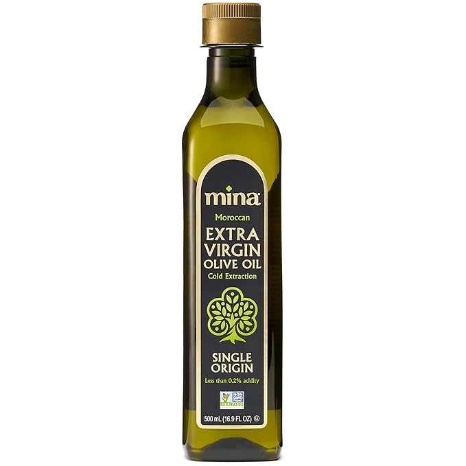 Mina Olive Oil Extra Virgin 16.9 Fl Oz, New Harvest, Polyphenol Rich Olive Oil for Cooking