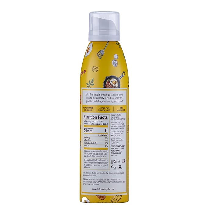 La Tourangelle, Non Stick Cooking Spray, Expeller Pressed Oil, Non Aerosol, For Neutral Flavor