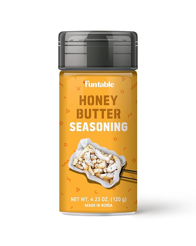 Funtable Honey Butter Seasoning (4.2 oz, 120g) - Honey & Creamy Butter Flavor Powder, Easy to Use.