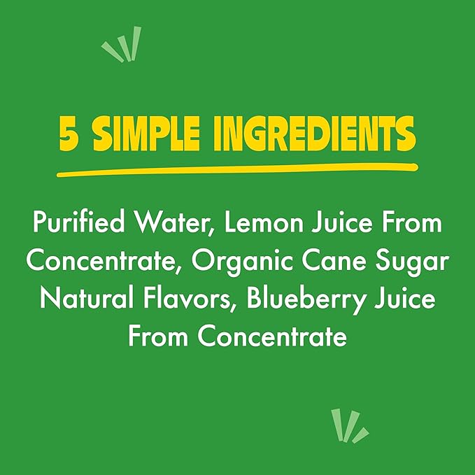 Hoot Juice Blueberry Lemonade By Lemonati, No Artificial Sweeteners or Flavors, Gluten-Free