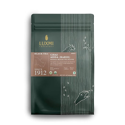 Luxmi Spiced Assam CTC Tea, Masala Chai Blend from India, TASTING NOTES: Aromatic, bright, robust