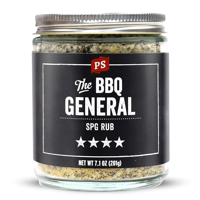 PS Seasoning The BBQ General - SPG Seasoning, All-Purpose BBQ Seasoning and Rubs for Smoking and