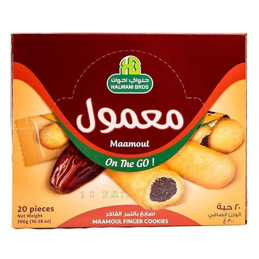 HB Halwani Bros Cookies,100% All Natural Assorted Finger Mamoul Date Filled Shortbread Biscuits