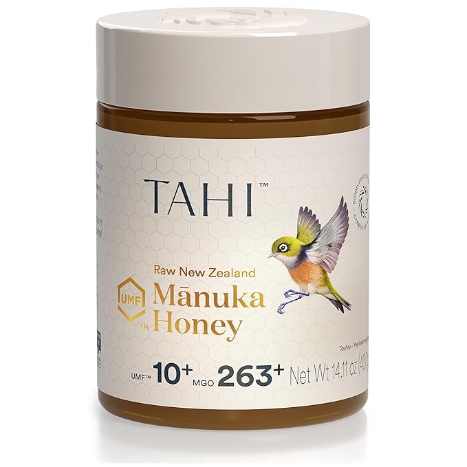 Tahi Raw Manuka Honey New Zealand UMF 10+ Certified (MGO 263+) - 100% Sustainable, Monofloral and