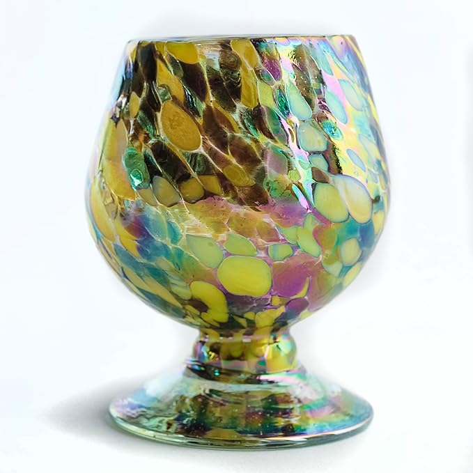 Authentic Mexican Tequila Hand Blown Shot Glasses - Set of 4-2 oz Mini Glass Snifters - Heavy Base