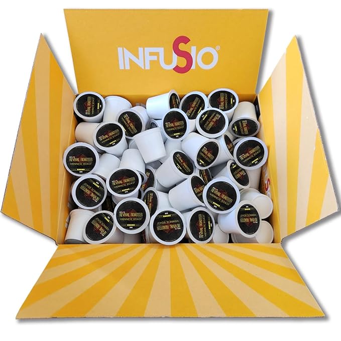 InfuSio Coffee Pods – 96 Count, Viennese Roast (Dark Roast Coffee) Single Serve Coffee Pods for
