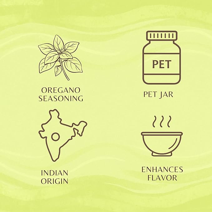 AYURVEDASHREE Oregano Seasoning 100gm PET Jar ~ All Natural | Vegan | NON-GMO | Indian Spice |
