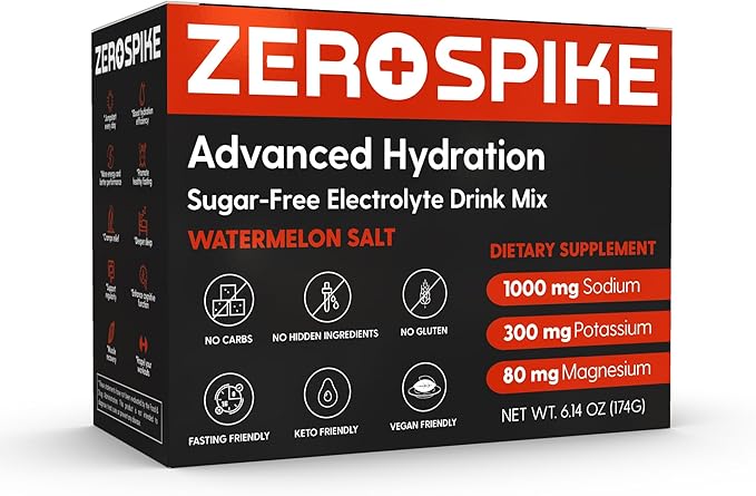 No Sugar Electrolytes Powder Packets | Keto & Fasting Salts Drink Mix | Supplements: The Key