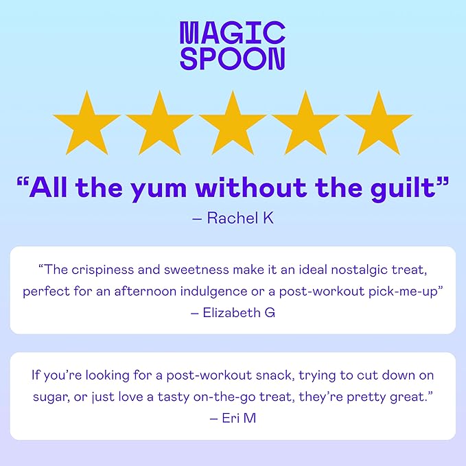 MAGIC SPOON Treats - High Protein, Low Carb, Keto Friendly, Low Sugar, Gluten Free, Crispy Protein