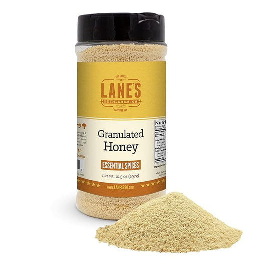 Lane's Granulated Honey Seasoning, All-Natural Caramelized Granulated Powdered Honey Dust Blend