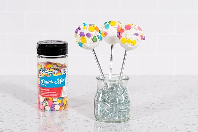 Bakerpan Spring Sprinkles for Cake Decorating - Flower Confetti Edible 4 Ounces - Edible Confetti