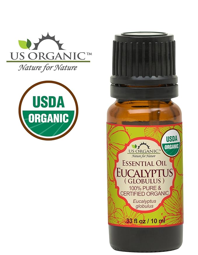 US Organic 100% Pure Eucalyptus Essential Oil (Globulus) - USDA Certified Organic, Steam Distilled