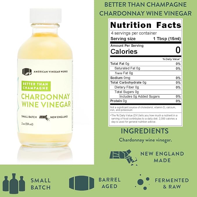 American Vinegar Works - Essentials Plus Vinegar Sampler Pack - Includes Apple Cider, Red Wine