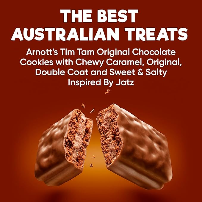 Tim Tam Variety Pack: Original, Double Chocolate, Chewy Caramel & Jatz - Authentic Australian