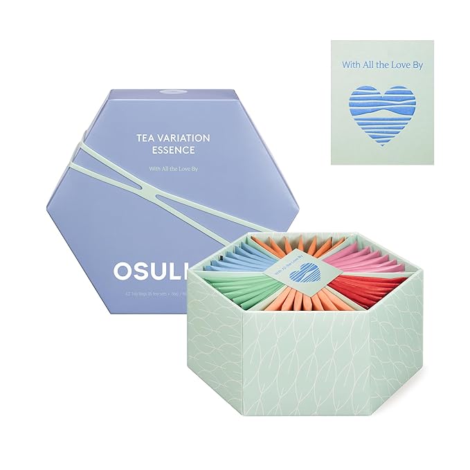 OSULLOC TEA VARIATION ESSENCE (42 Count, 6 Types x 7 ea), Mother's Day Tea Gift Set, Special Thank