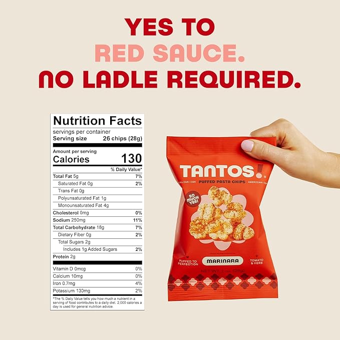 Tantos! Puffed Pasta Chips ??Healthy Pasta Snack by Top Chef Joe Sasto ??Plant-Based, Low Calorie