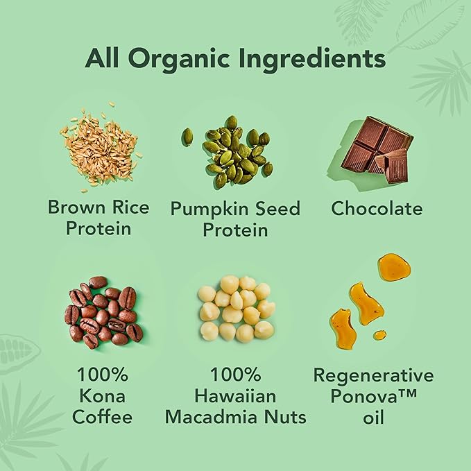 ALOHA Organic Plant Based Protein Bars | The Kona Bar - Special Edition | 6 Count, 1.98oz Bars |