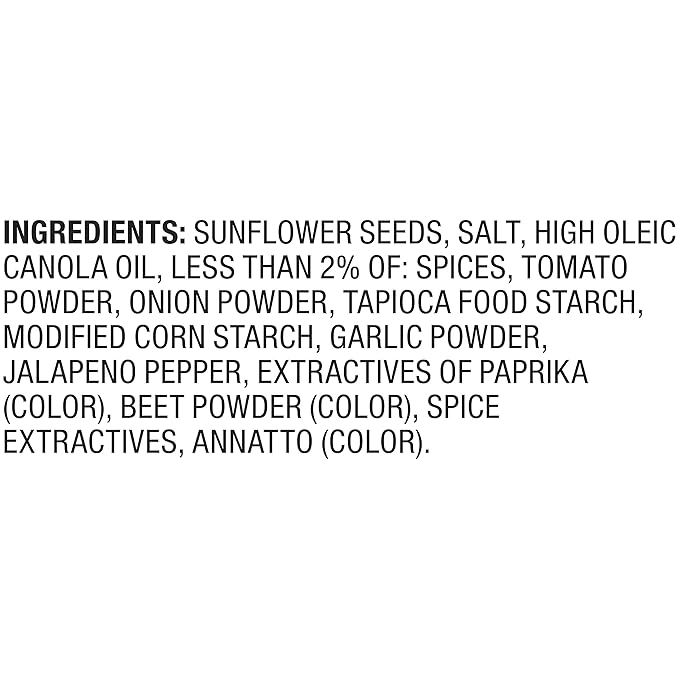 DAVID SEEDS Roasted and Salted Jalapeño Hot Salsa Jumbo Sunflower Seeds, Keto Friendly, 5.25 oz, 12